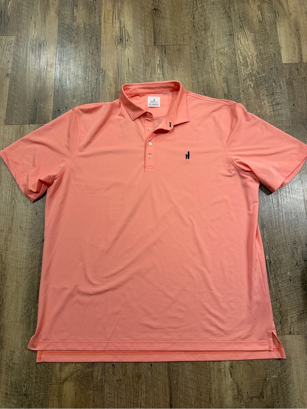 johnnie-O Men's Coral Pink Performance Golf Polo xl